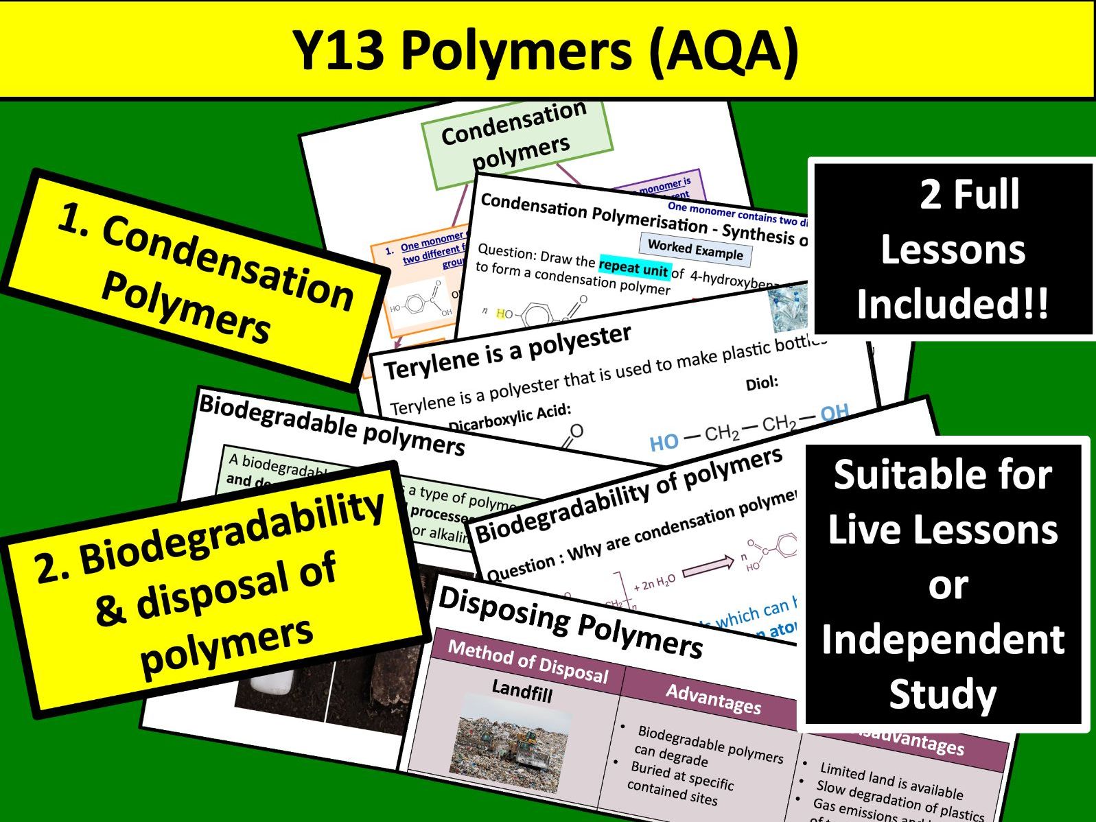 Y13 Polymers (AQA)
