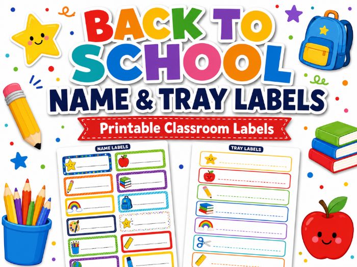 Name & Tray Labels