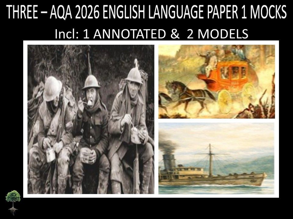 THREE - AQA PAPER 1 | 2026 FULL MOCKS | ANNOTATED | MODELS