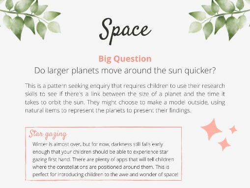 Ideas to take your Science Week Outdoors