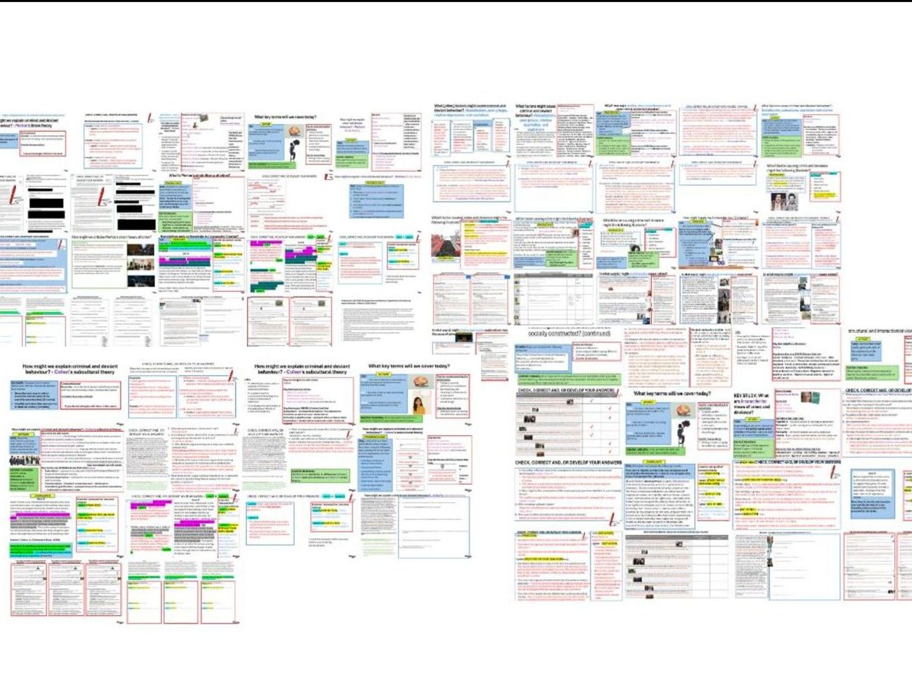 BUNDLE – AQA GCSE Sociology Crime & Deviance Topic 3 – Explanations of Crime