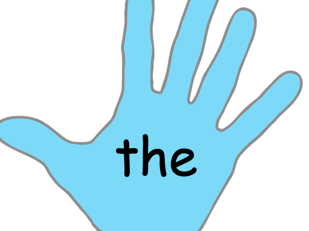 Common Word Sight Handprint Cards