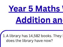 Year 5 Addition and Subtraction word problems