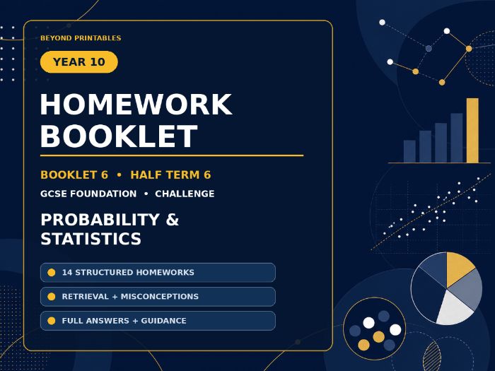 Year 10 Homework Booklet – GCSE Foundation Challenge | Half Term 6 Statistics
