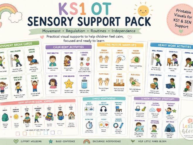 KS1 OT Sensory Support Pack