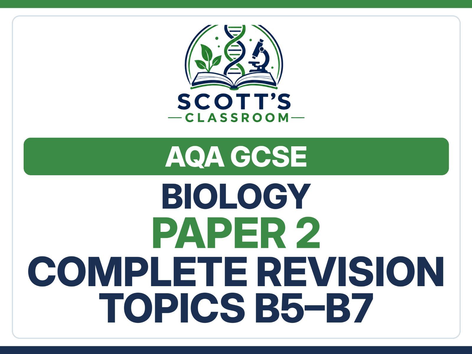 AQA GCSE Biology Paper 2 Revision Bundle