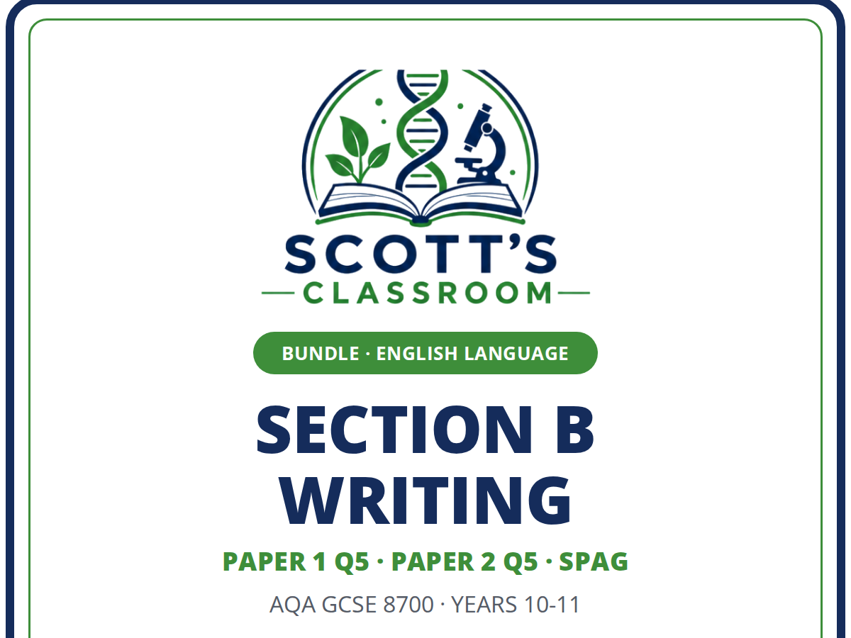 AQA GCSE English Language Writing Bundle