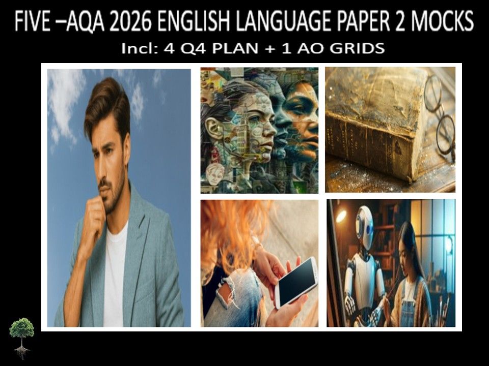FIVE - AQA PAPER 2 | 2026 FULL MOCKS | Q4 PLAN  | AO GRIDS
