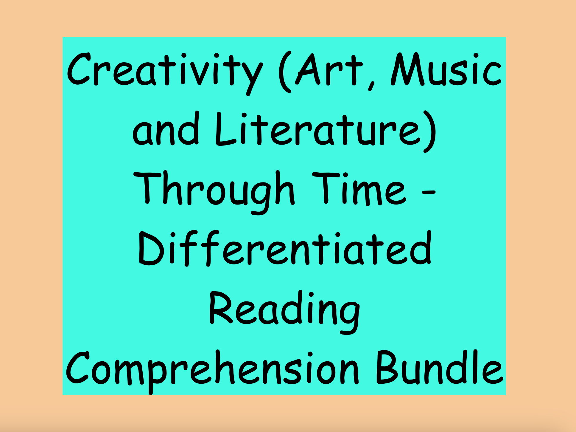 Creativity Through Time (Art, Music and Literature) – Differentiated Reading Comprehension Bundle (KS2)