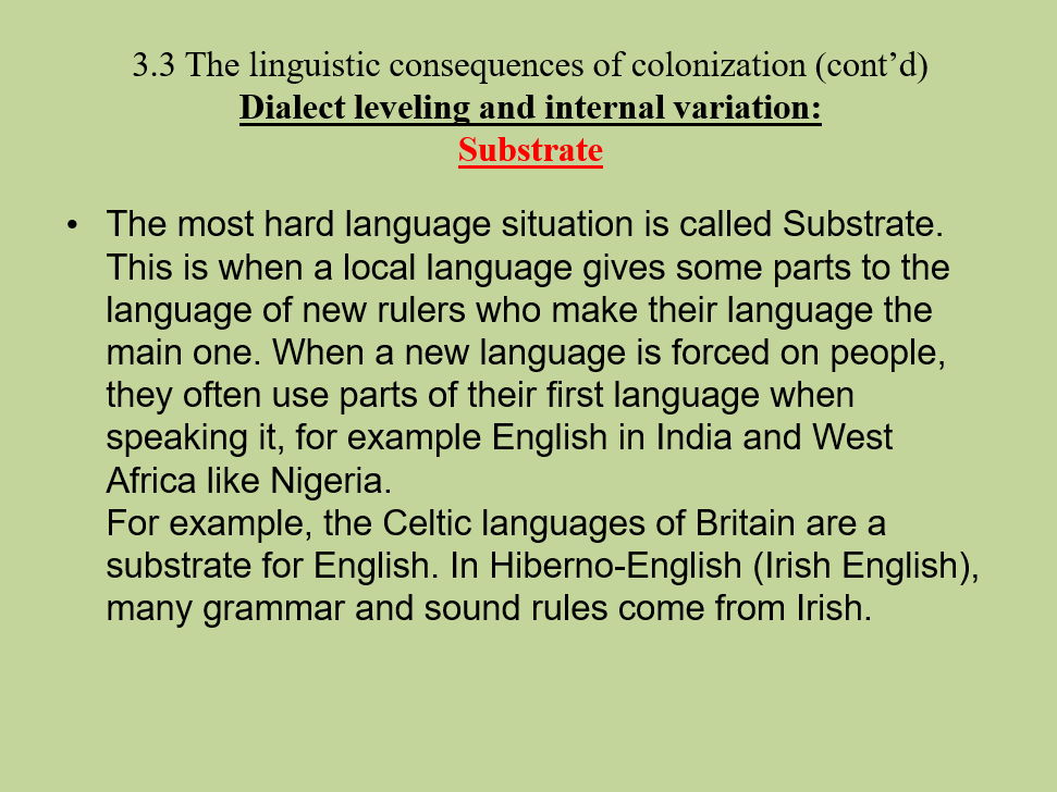 Colonial Language – History, Diversity & Change