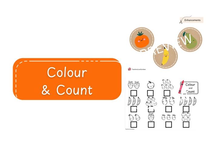 Fruity Faces Colour & Count 1-5