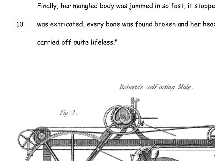 Industrial Revolution Child Labour Accident Report Lesson