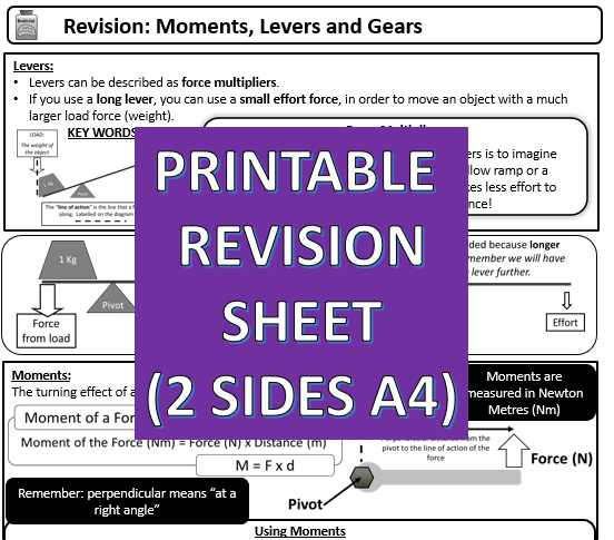 Moments, Levers and Gears | Teaching Resources