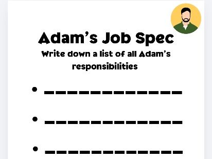 Creation Story: Adam’s Job Spec