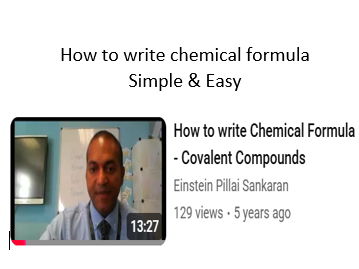 Chemical Formula (Covalent ) – Simple & Easy