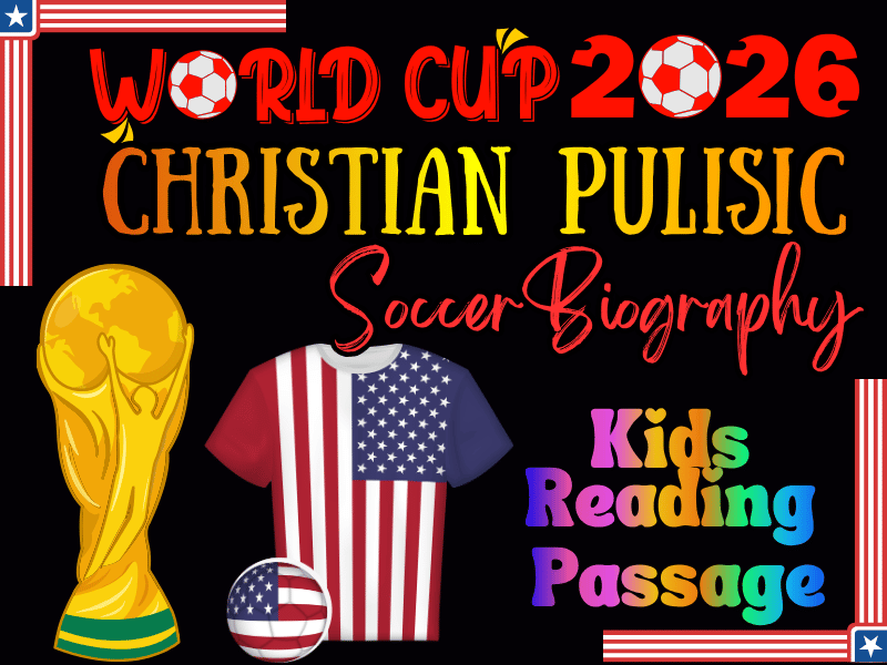FIFA World Cup 2026: Christian Pulisic Captain America Soccer Biography for Kids