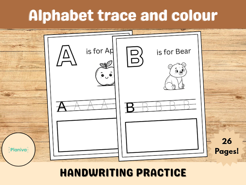 Alphabet trace and colour | EYFS & Early Years Lite