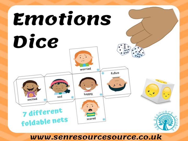 emotions dice teaching resources