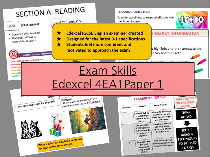 EDEXCEL 4EA1 PAPER 1 EXAM SKILLS