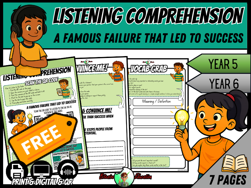 A Famous Failure That Led to Success | Listening Comprehension | Year 5/6