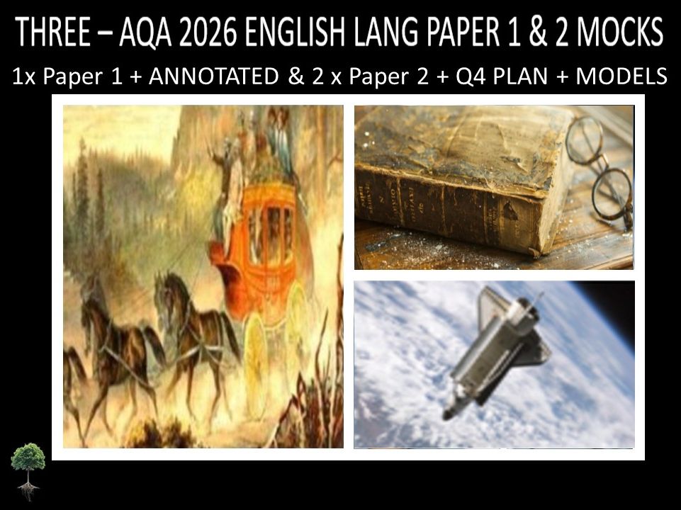 THREE - AQA PAPER 1 & 2 | 2026 FULL MOCKS | ANNOTATED | Q4 PLAN | MODELS