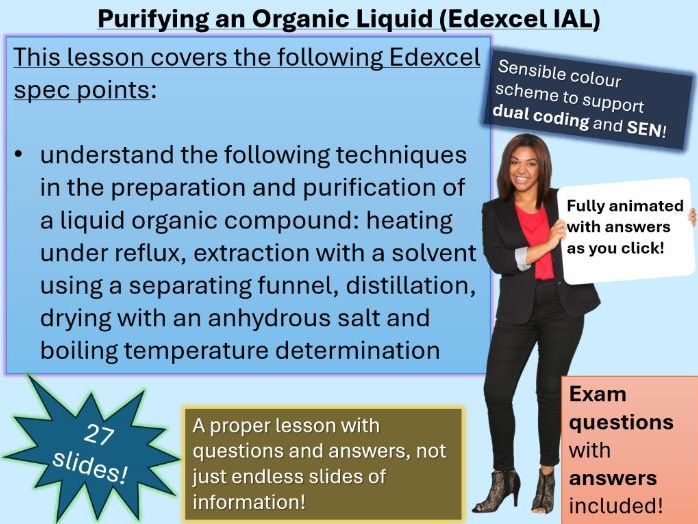 Purifying an Organic Liquid | Full Lesson (click for video preview)