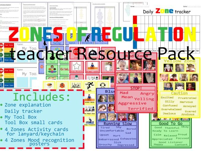 Zones Of Regulation Teacher Resource Pack