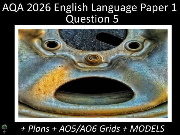 Question 5 - AQA 2026 GCSE English Language Paper 1 | Plans, AO Grids, Models (Sca)