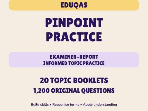 Eduqas GCSE Maths Higher | 20 Pinpoint Practice Booklets & Answers
