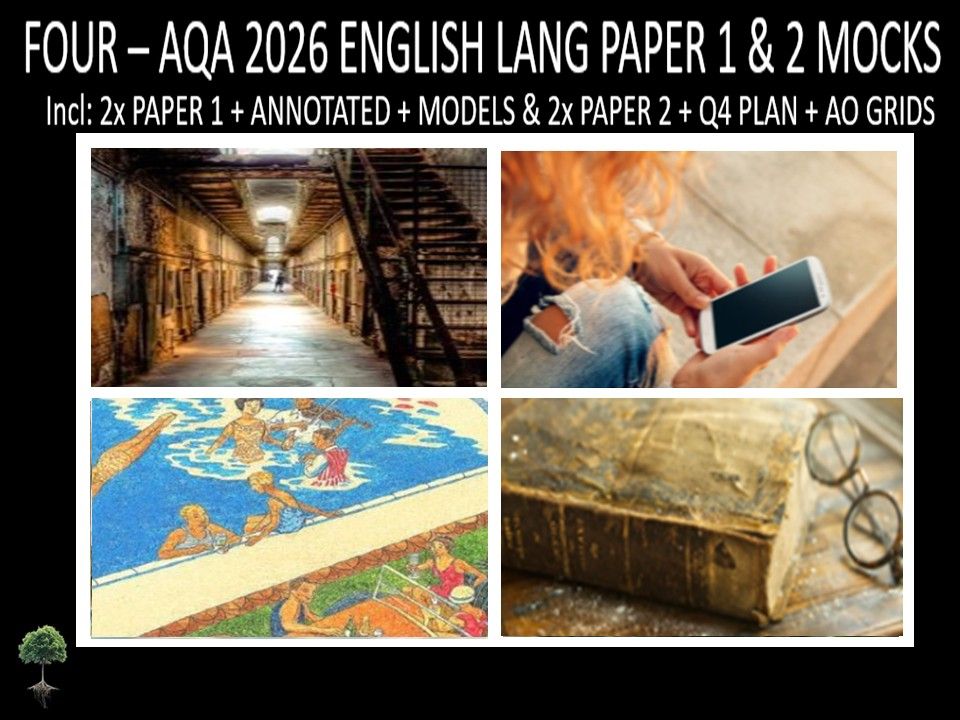 FOUR - AQA PAPER 1 & 2 | 2026 FULL MOCKS | ANNOTATED | Q4 PLAN | AO GRIDS | MODELS