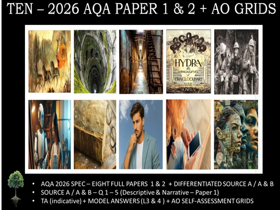 TEN - NEW PAPER 1 & 2 | 2026 FULL MOCK | + AO GRIDS