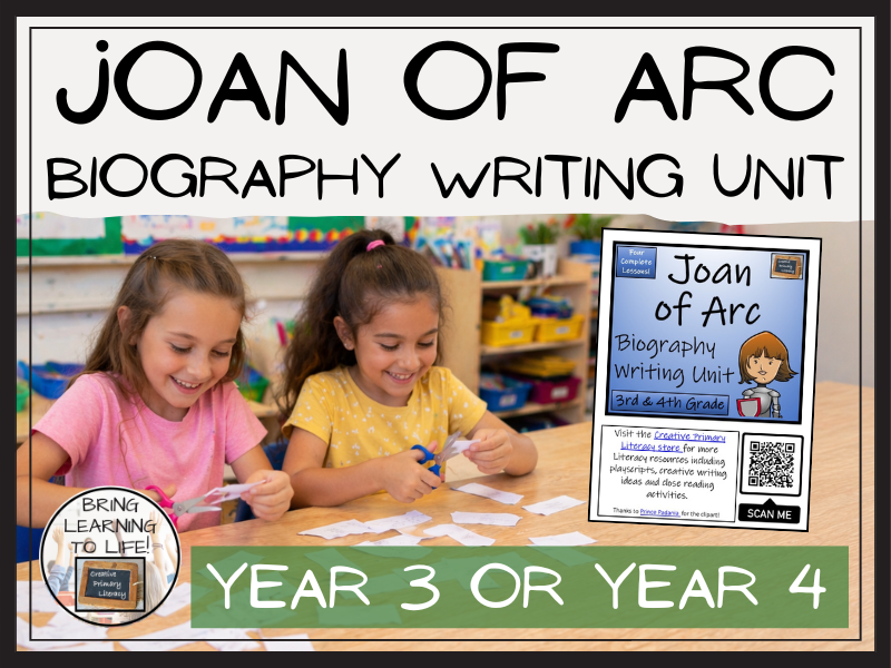 Joan of Arc Biography Writing Unit | Year 3 or Year 4