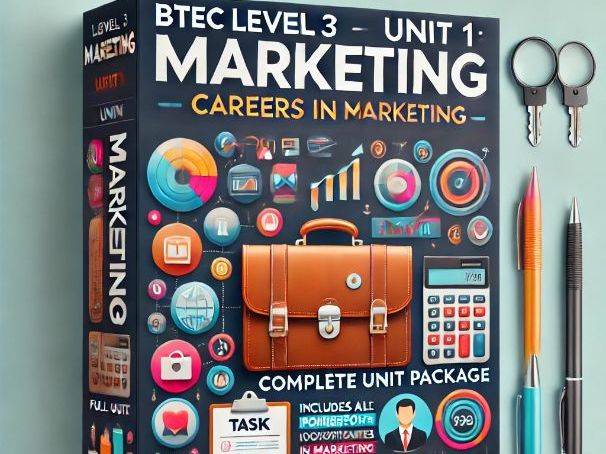 BTEC Level 3 Marketing Unit 1 Careers In Marketing  (Full Unit)