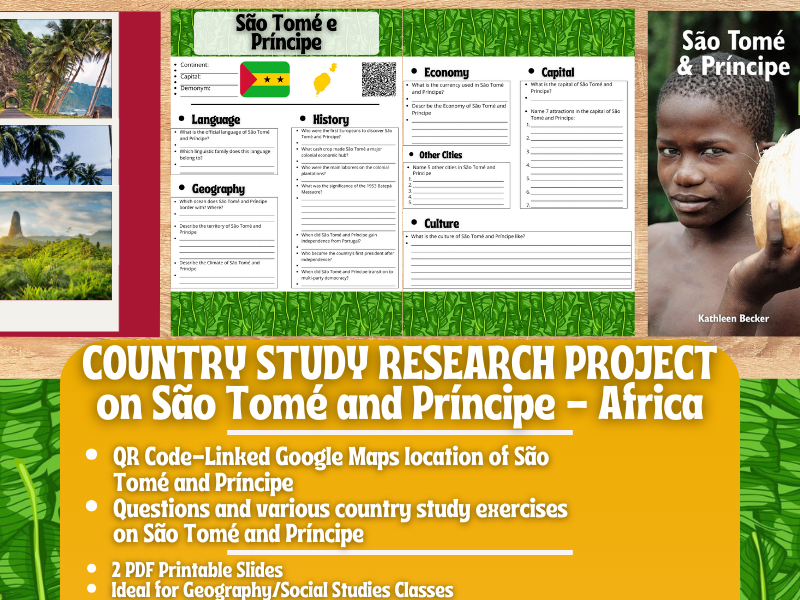 Country Study Research Project - São Tomé and Príncipe - Social Studies - Africa