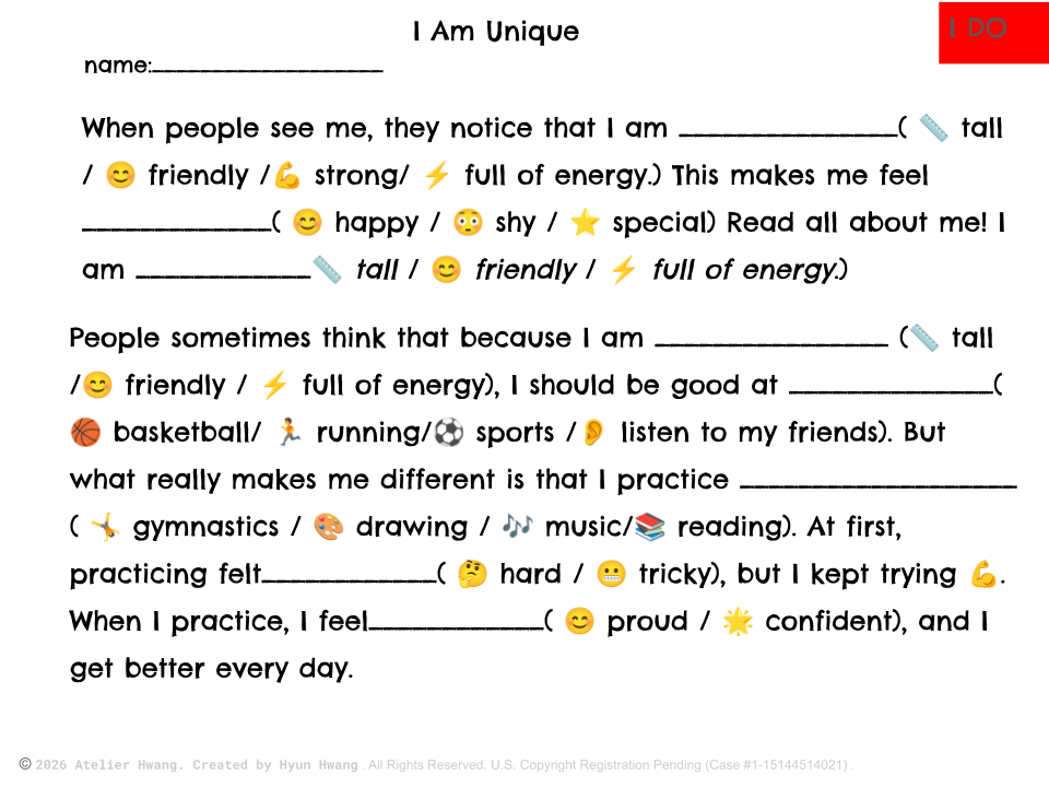 Grade 2 Writing: Module 5 - I Am Unique: Personal Narratives