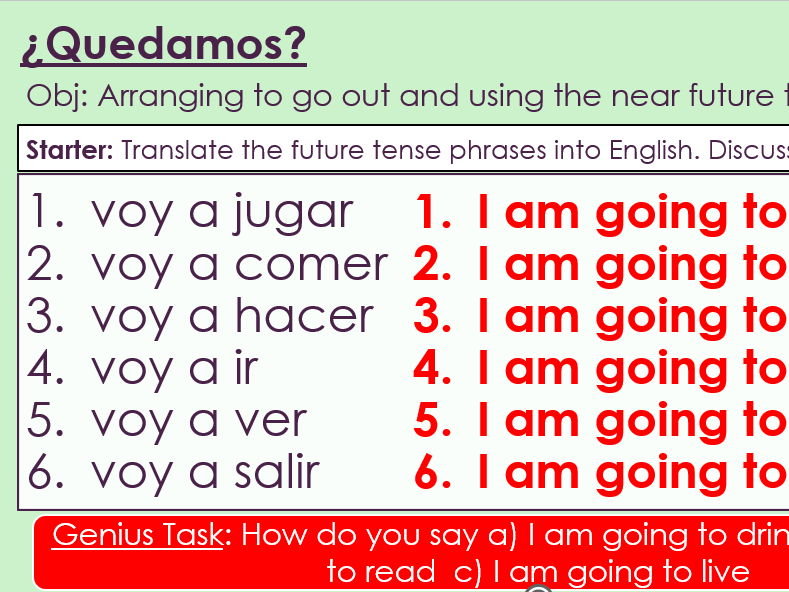 NEW 2026 GCSE Spanish. Higher/ Rojo. Module 1: Unit 3. ¿Quedamos?