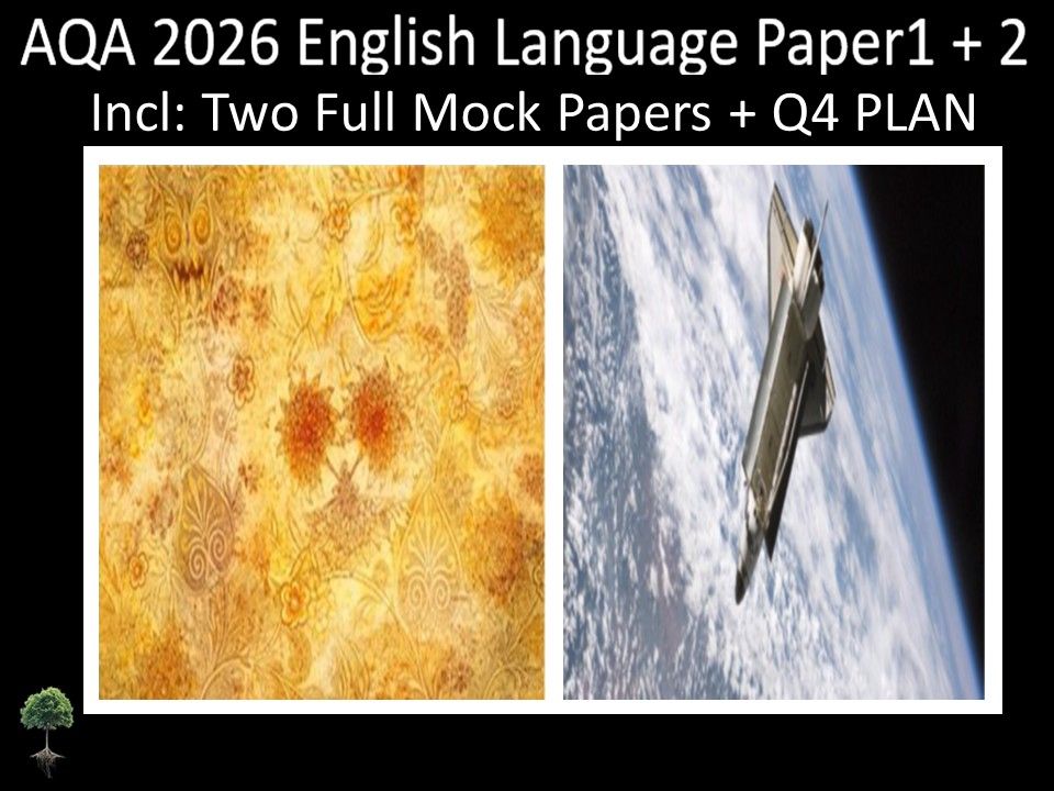 Two AQA 2026 GCSE English Language Paper 1 + 2 Mocks | Q4 Plan