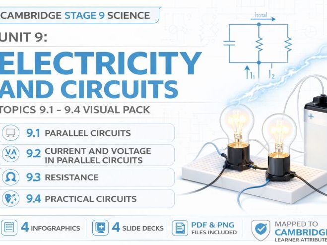 Parallel Circuits (Cambridge Stage 9 Science) Visual Pack