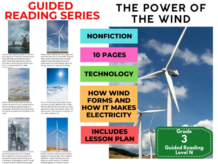 Guided Reading Level N - The Power of the Wind (with Lesson Plan)