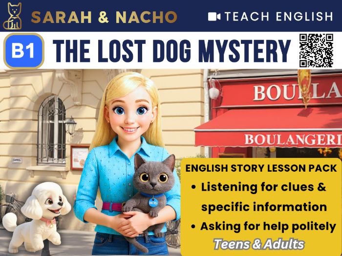 The Lost Dog | B1 ESL Mystery Video Lesson