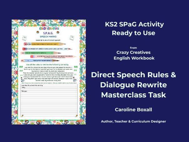 Punctuating Direct Speech & Dialogue Lesson