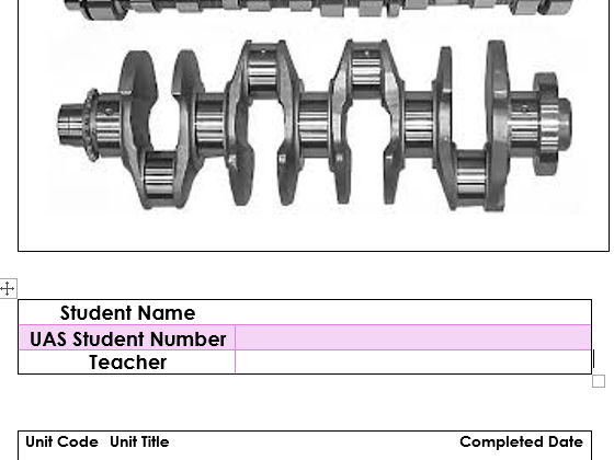 AQA Unit Award (117850 - Level 2) Engineering using a crankshaft and cams to make movement.