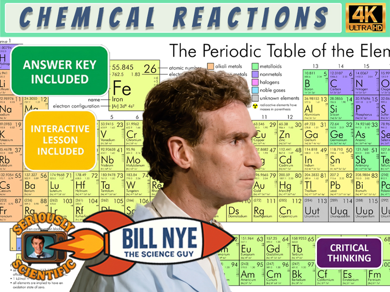 Bill Nye Chemical Reactions Worksheet & Answer Key | 4K Full Episode
