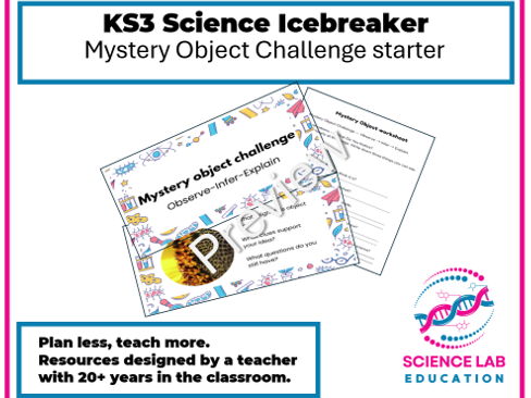 KS3 Icebreaker Mystery Object Challenge Starter