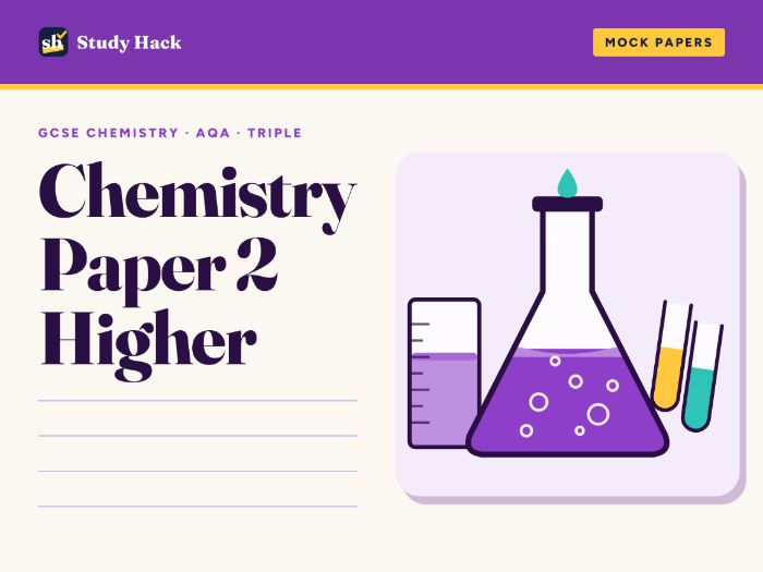 AQA GCSE Chemistry 2022 Triple Higher Paper 2 – Predicted Paper