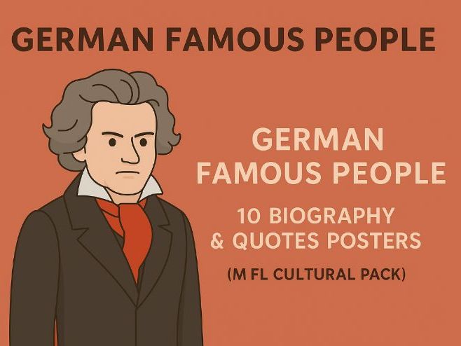 German Famous People – Biography & Quotes Pack
