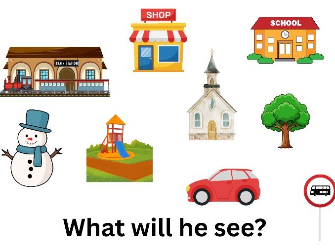 What Will Santa See? Christmas Journey Map Activity