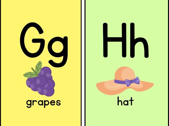 free, colorful flashcards to make learning the alphabet