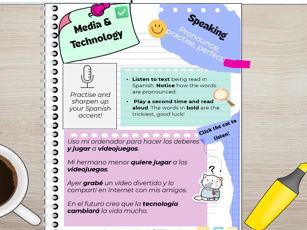 GCSE Spanish read aloud tasks pack + audios + pair activities