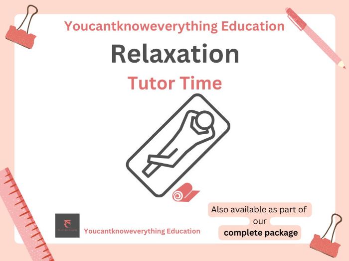 Relaxation Mental Health Tutorial PSHE